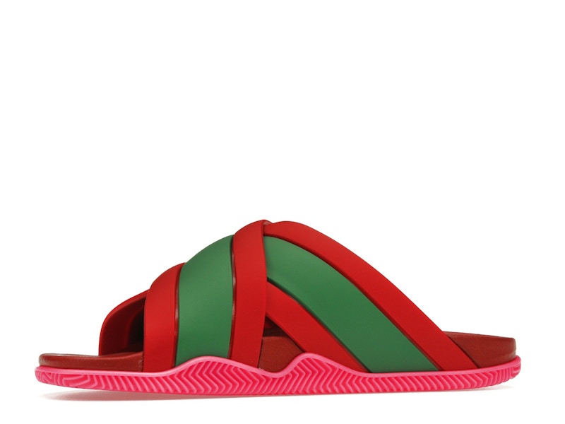 Gucci Web Slide Pink Rubber (Women's)