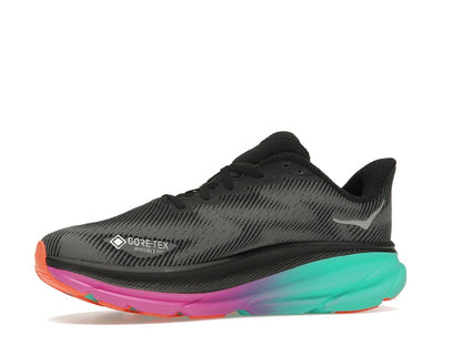 Hoka One One Clifton 9 Gore-Tex Black Electric Aqua (Women's)