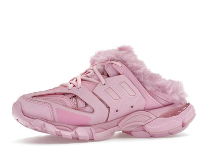 Balenciaga Track Mule Pink Faux Fur (Women's)