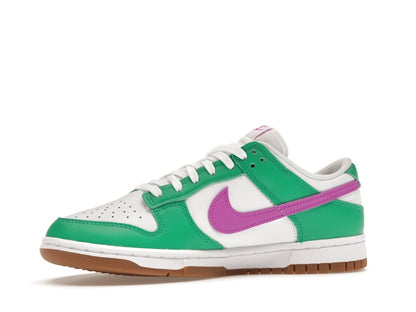 Nike Dunk Low White Stadium Green Fuchsia (Women's)
