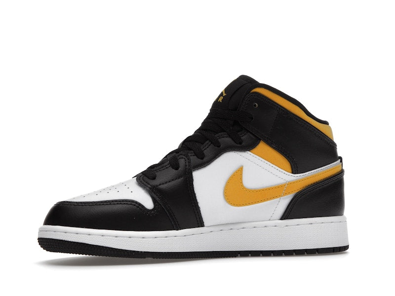Jordan 1 Mid White Pollen Black (GS)