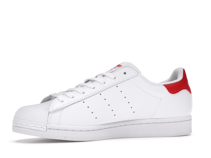 adidas Superstan White Scarlet