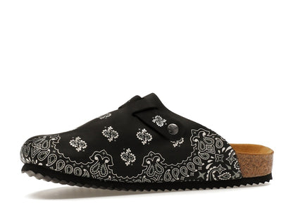 Bravest Studios Suede Paisley Clogs Black