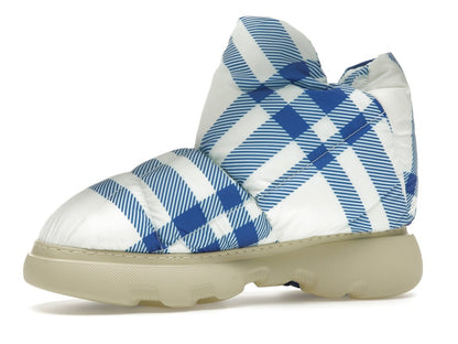 Burberry Check Pillow Boots Blue White