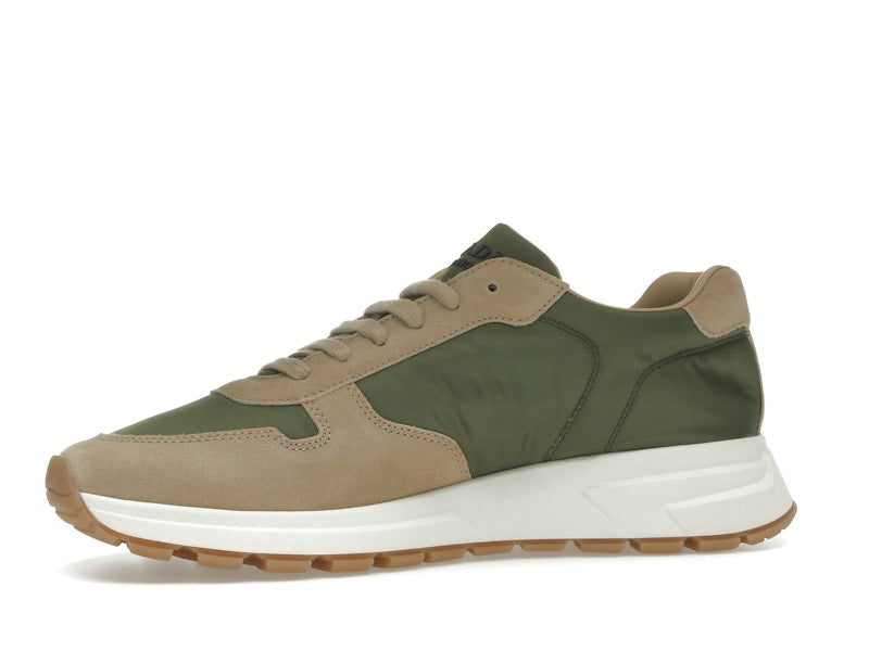 Prada PRAX 01 Sneakers Re-Nylon Brushed Leather Ecru Military