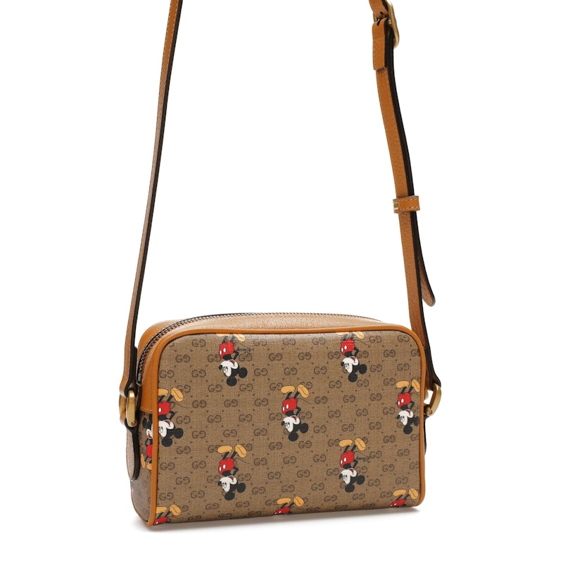 Gucci x Disney Mickey Mouse Crossbody Bag Brown