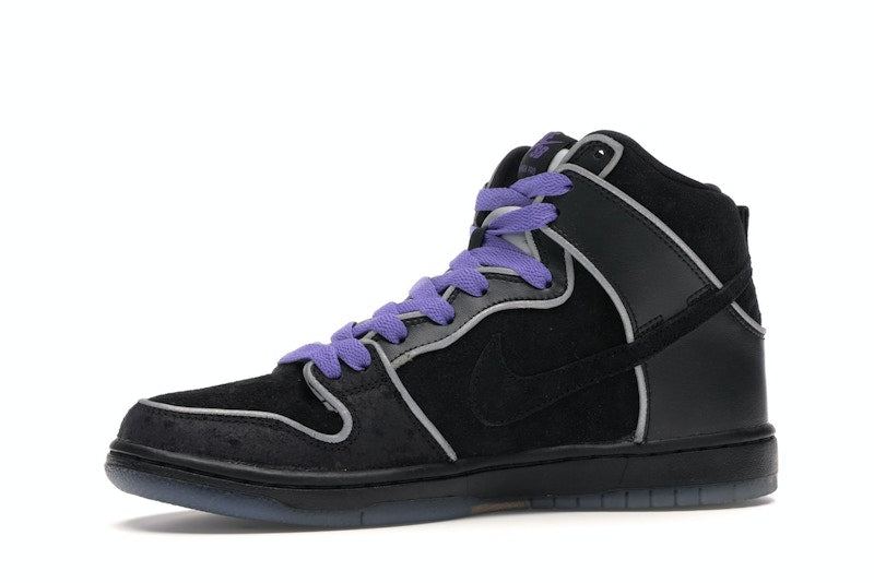 Nike SB Dunk High Black Purple Box