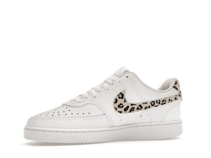 Nike Court Vision Low Leopard Swoosh White (Women's)