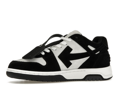 OFF-WHITE Out Of Office OOO Low Tops White Black Suede