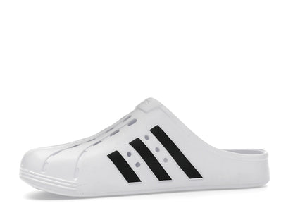adidas Adilette Clog White Black