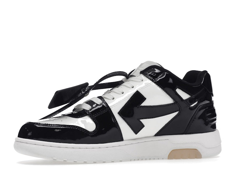 OFF-WHITE Out Of Office OOO Low Tops Patent Black White