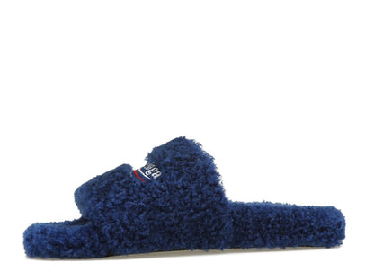 Balenciaga Furry Slide Blue
