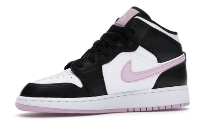 Jordan 1 Mid White Black Light Arctic Pink (GS)