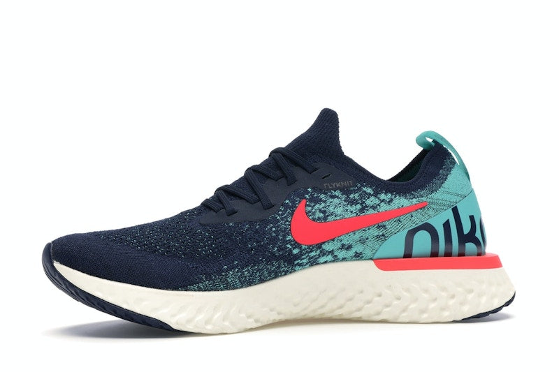 Nike Epic React Flyknit College Navy Hyper Jade