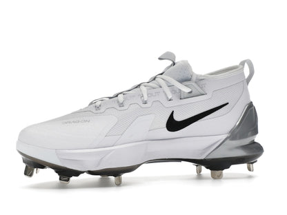 Nike Force Zoom Trout 9 Elite White Black Pure Platinum Metallic Silver