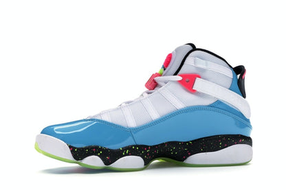 Jordan 6 Rings White Light Blue Fury Cyber