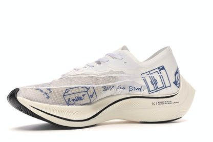 Nike ZoomX Vaporfly Next% Blue Ribbon Sports White