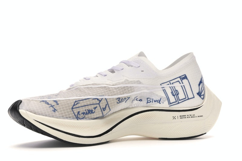 Nike ZoomX Vaporfly Next% Blue Ribbon Sports White