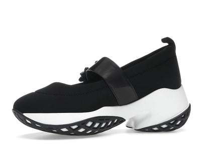 Roger Vivier Viv' Run Babies Black White Crystal Buckle (Women's)
