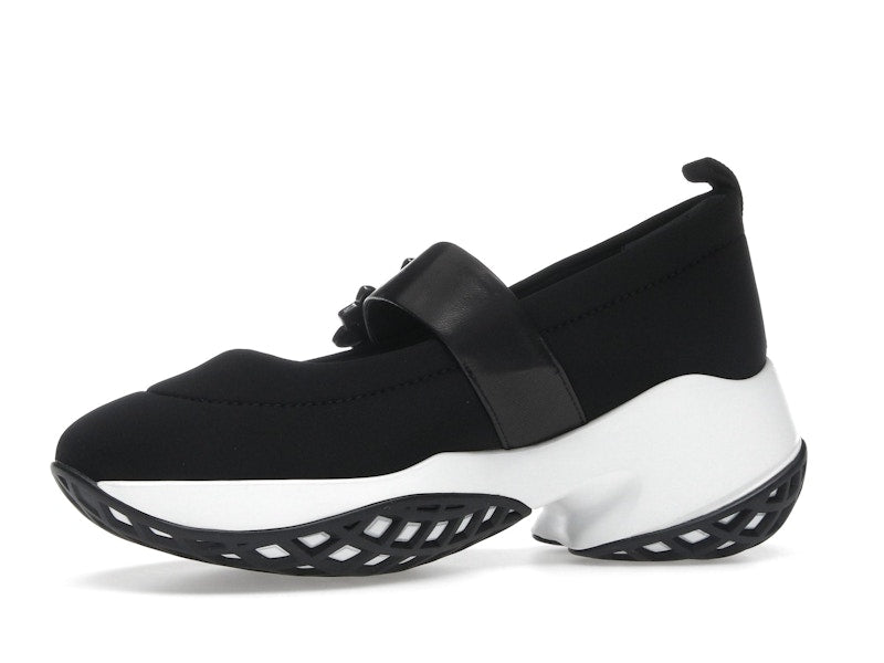 Roger Vivier Viv' Run Babies Black White Crystal Buckle (Women's)