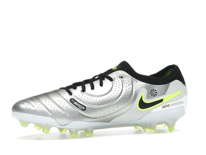 Nike Tiempo Legend 10 Elite FG Metallic Silver Volt Black