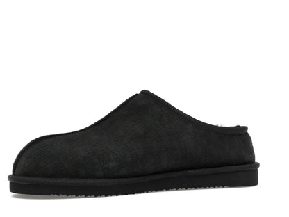 Kith Kithmas Monogram Shearling Slippers Black