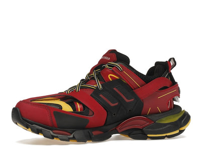 Balenciaga Track Trainers Burgundy Black