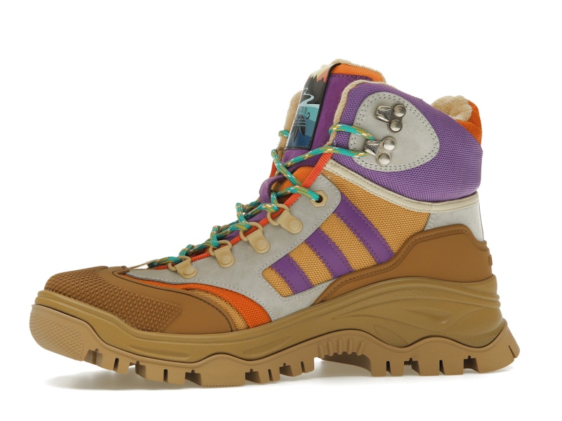 Gucci x Adidas Laced Up Boots Brown Purple (Women's)