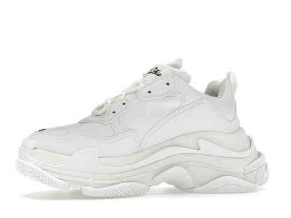 Balenciaga Triple S Synthetic Leather Triple White (Women's)