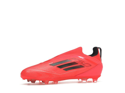 adidas F50 Pro Laceless FG Turbo Aurora Black Platinum Metallic (GS)