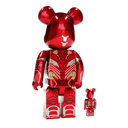 Bearbrick x Marvel Iron Man Mark 50 100% & 400% Set