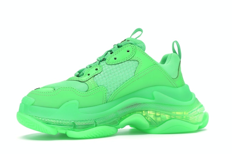 Balenciaga Triple S Neon Green Clear Sole (Women's)