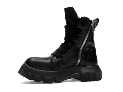 Rick Owens Lido Jumbo Laced Bozo Tractor Black