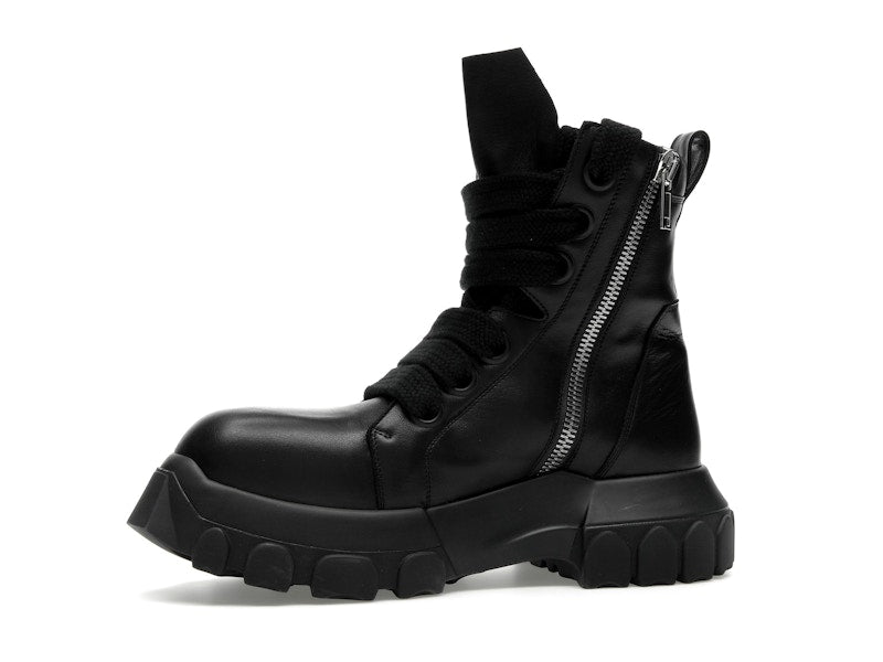 Rick Owens Lido Jumbo Laced Bozo Tractor Black