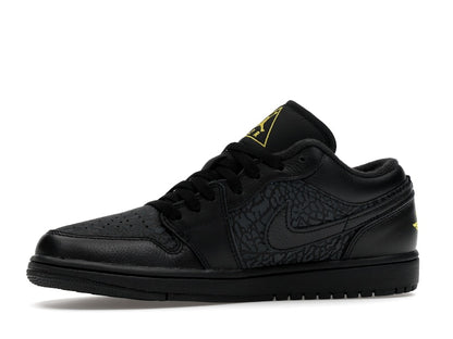 Jordan 1 Low Black Elephant Print