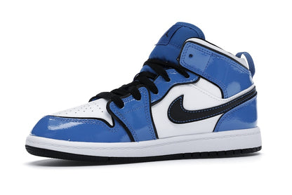 Jordan 1 Mid Signal Blue (PS)