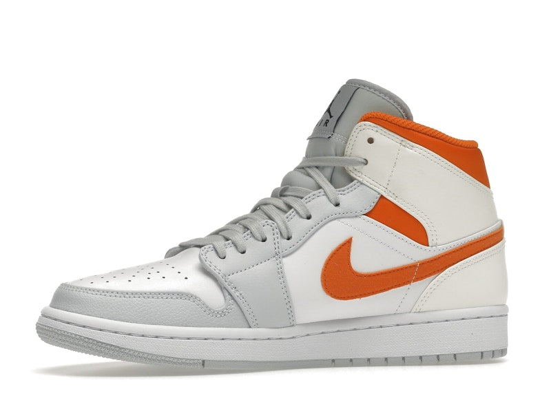 Jordan 1 Mid Starfish Pure Platinum