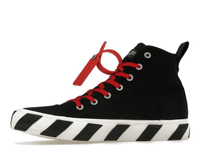 OFF-WHITE Vulcanized Hi Black Red Canvas