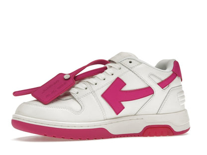 OFF-WHITE Out Of Office Calf Leather White Fuchsia (Women's)