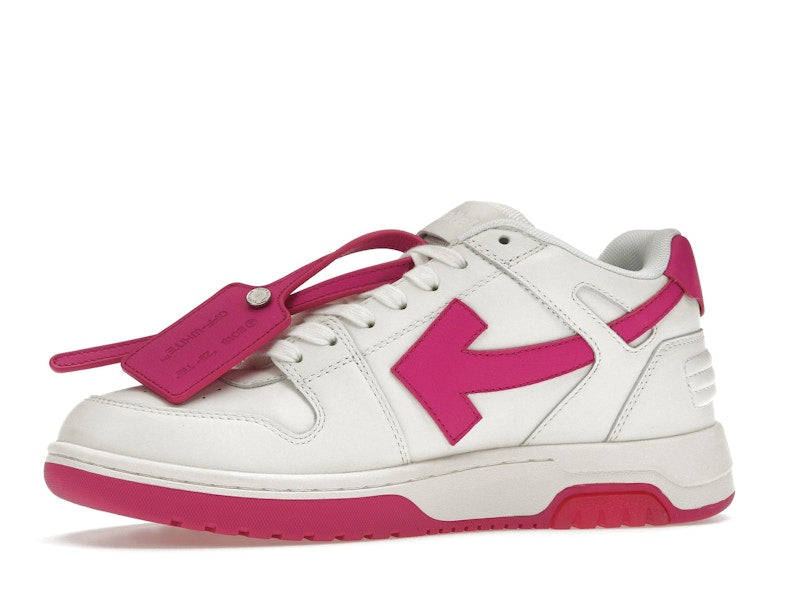 OFF-WHITE Out Of Office Calf Leather White Fuchsia (Women's)