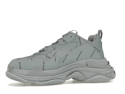 Balenciaga Triple S AllOver Logo Grey Black
