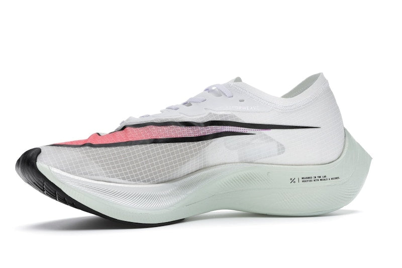 Nike ZoomX Vaporfly Next% White Hyper Jade Flash Crimson