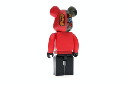 Bearbrick A Bathing Ape 1st Camo Shark 400% Red
