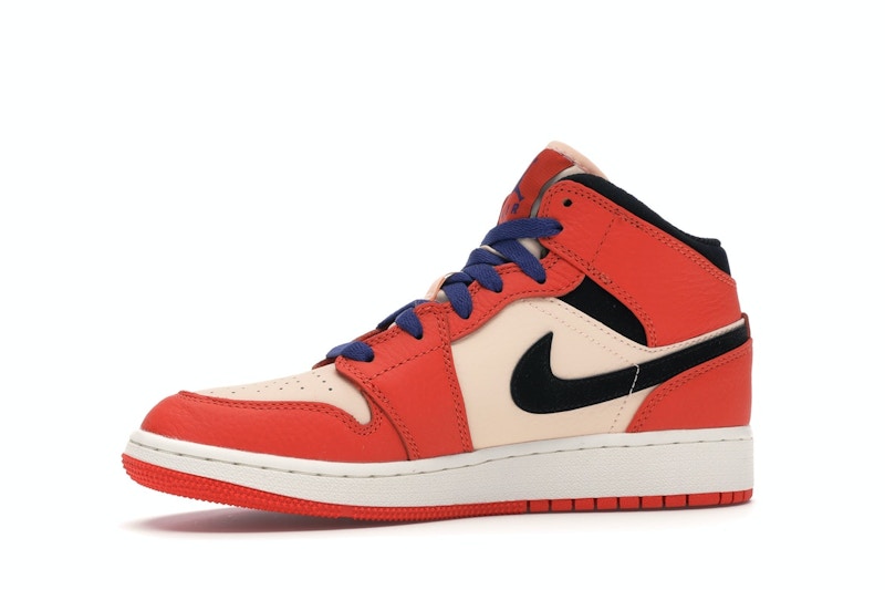 Jordan 1 Mid Team Orange Black (GS)