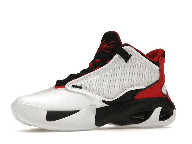 Jordan Max Aura 4 White Black University Red