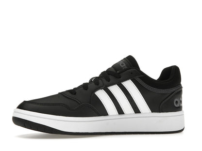 adidas Hoops 3.0 Low Black White Stripes