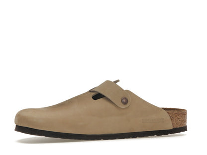 Birkenstock Boston Oiled Leather Tobacco Brown