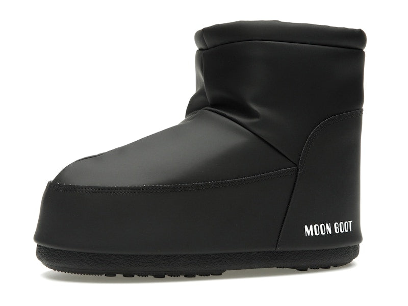 Moon Boot No Lace Rubber Boot Black