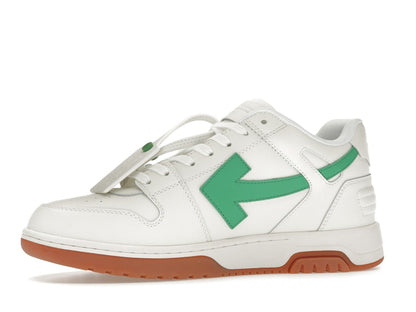 OFF-WHITE Out Of Office OOO Low Tops White Bright Green Brick Red