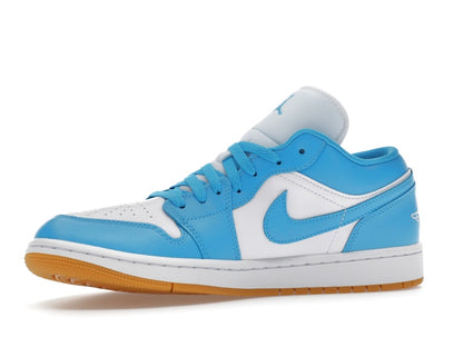 Jordan 1 Low White Gum Light Brown Dark Powder Blue (Women's)